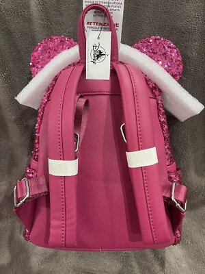 Disney Parks Loungefly Sequins Hot Pink Magenta Minnie Mouse  display picture 2