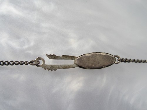 ANTIQUE CHINESE CHARACTER “FU” WEALTH GOOD LUCK STERLING SILVER PENDANT NECKLACE - Picture 15 of 21