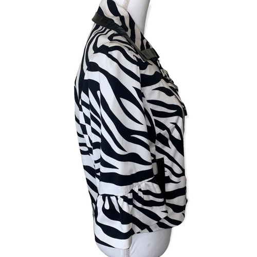 Sandro NWOT Zebra Print Cropped Jacket - Medium - Picture 5 of 8