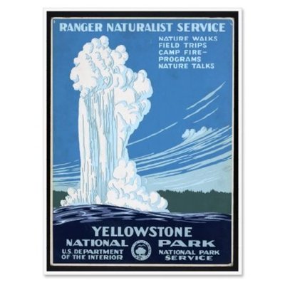 Autoaufkleber Yellowstone Vintage Old Faithful Design L19 Sticker Aufkleber 12cm