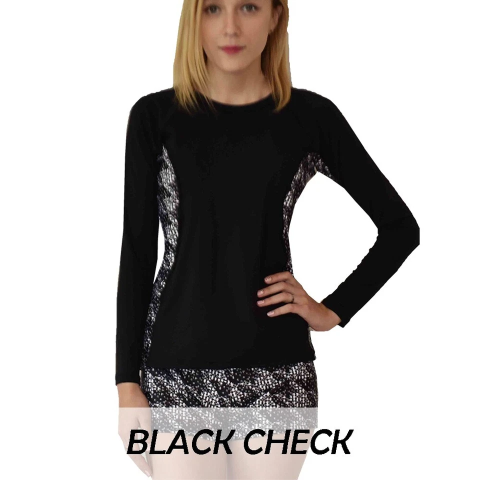 Private Island Hawaii Women Rash Guard Swimsuit Top UPF 50+ Long Sleeve Shirts - Image 4 of 4