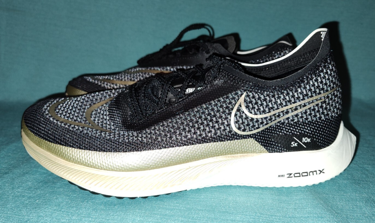 Nike ZoomX Streakfly Running Racing Athletic Shoes Black Gold DJ6566 Men Size 15 Nike ZoomX Streakfly Black Metallic Gold Grain for Sale  main image 3