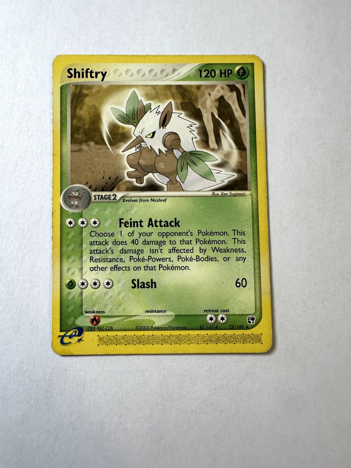 Shiftry - 22/100 EX Series: Sandstorm - Rare - NM
