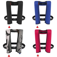 Manual Inflatable Life Vest Adult Fishing Swimming Boating Water Survival Kayak