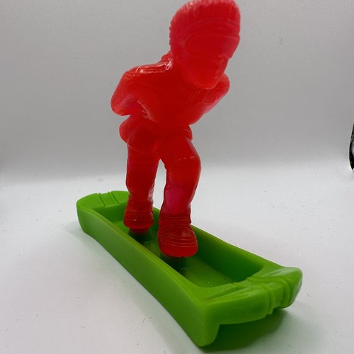 Vintage 1998 Wendy’s Kids Meal Snowboard Snowboarding Red Iridescent Girl Toy - Picture 1 of 7