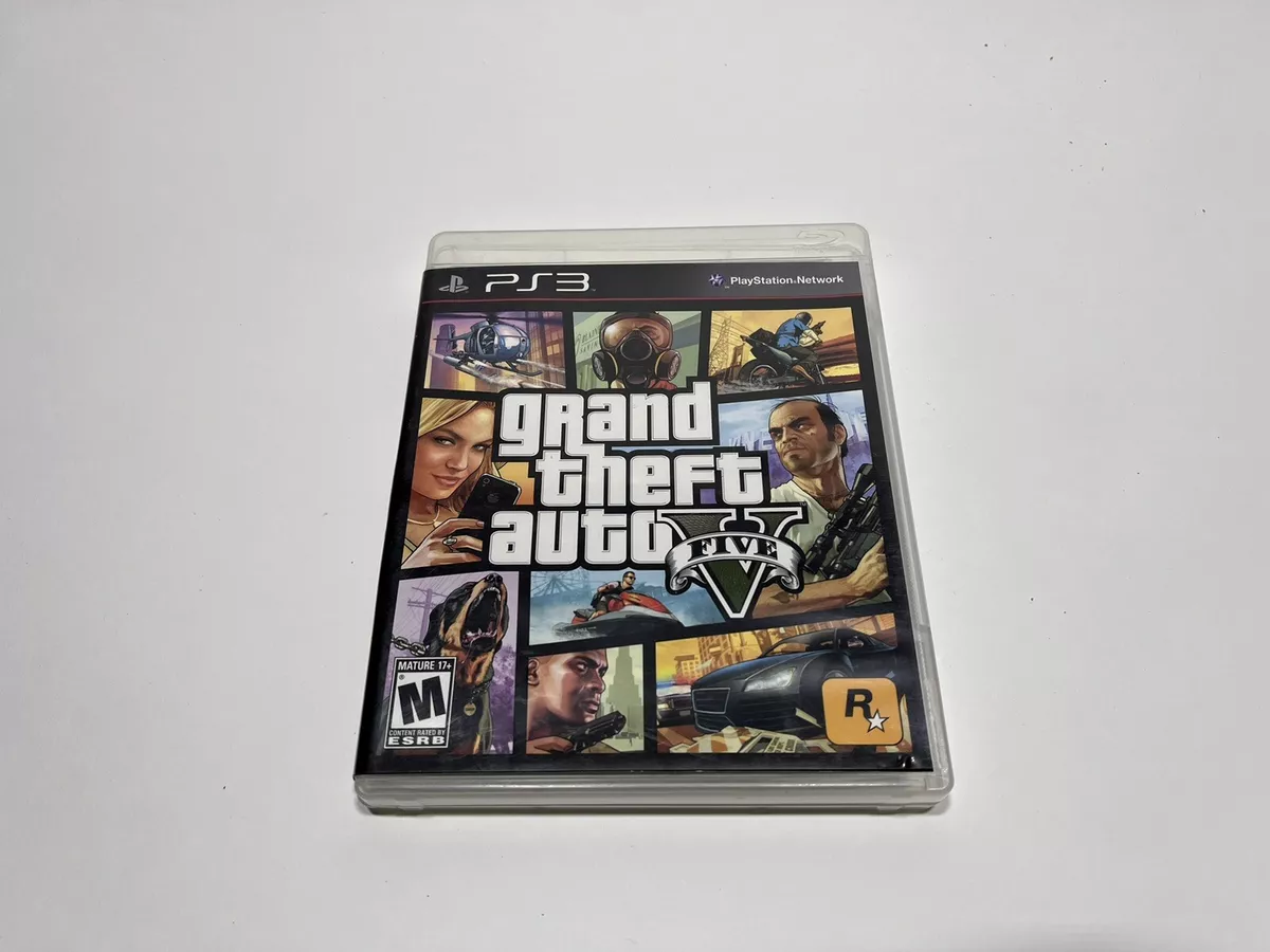 Grand Theft Auto V (PlayStation 3, 2013) PS3 - CIB W/ Map