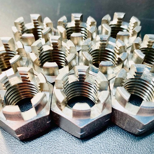 M5 M6 M8 M10 M12 M14 M16 M18 M20 M22 M24 M27 Castle Nuts A2 Stainless - Picture 2 of 10