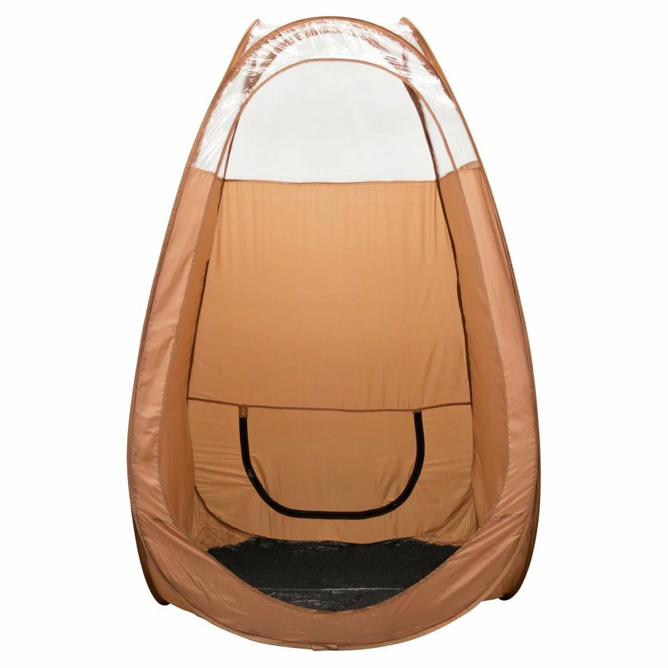 Tanning Booth 弹出帐篷 - 喷枪喷雾棕褐色移动便携式无日晒米色 — 第 3/4 张图片