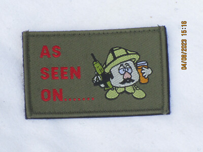 AS SEEN ON    ,Unit ID Morale Patch,Klett Rückseite,Abzeichen,Badge