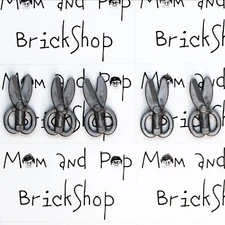 LEGO 5x Scissors Flat Silver Hair Hairdresser Cut Utensil Minifigure City Town