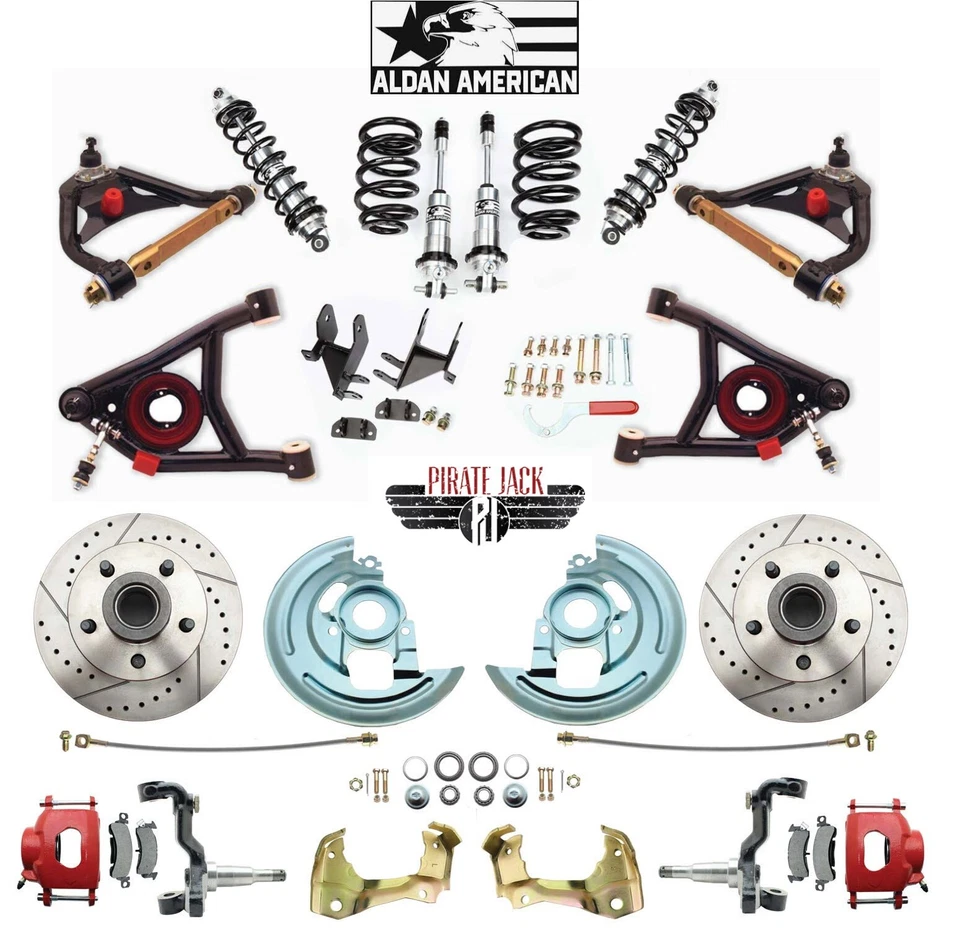 Brazo de control y conversión de disco Cutlass 1964-67, bobina delantera/trasera sobre suspensión Foto 2 de 4