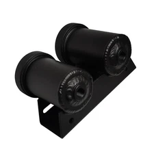 For AN-4 4AN AN4 7/16"x20 Aluminum Brake Double Clutch Fluid Reservoir Pot Black