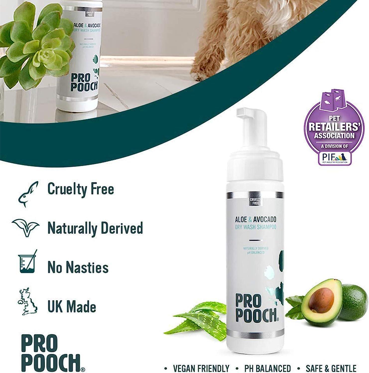 Pro Pooch Dry Shampoo For Dogs Naturally Derived pH Balanced