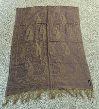 Women’s Pashmina Shawl Wrap/ Hijab with Two Tone Scarf