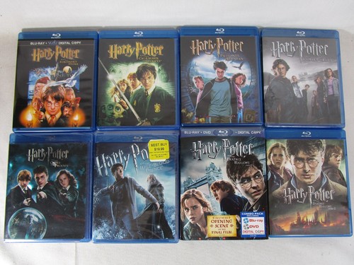 Harry Potter Series-Blu-Ray Lot-Complete Set Films 1-8 | JK Rowling-Hogwarts