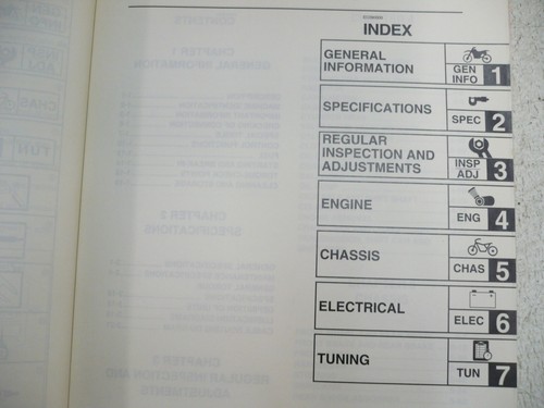 YAMAHA YZ450FV 06 ASSEMBLY MANUAL BOOK OEM - Picture 4 of 6