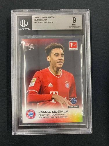 JAMAL MUSIALA 2020-21 TOPPS NOW BUNDESLIGA #6 BGS 9 BAYERN MUNICH RC 723
