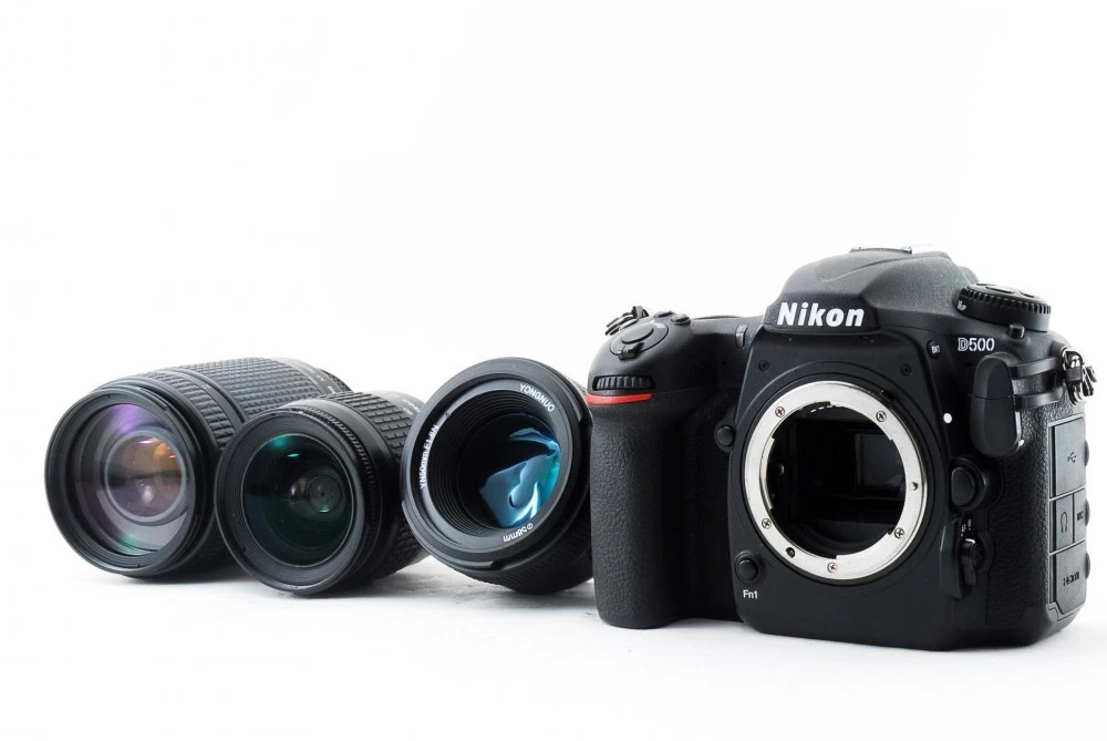 Nikon D500 20.9MP 50mm/28-80mm/70-300mm Lens Set [Exc+++] w/Box