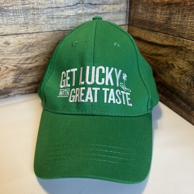 Green Get Lucky With Great Taste  Miller Light Cap Hat  Adjustable St. Patricks