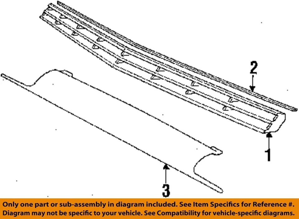 Starion 1983 1984 1989 Conquest Chrysler OEM cabezal plateado acabado superior panel Foto 3 de 4