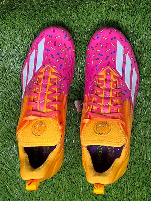 Adidas Adizero 12.0 The Simpsons Donut Football Cleats Shoes GW1789 Mens Size 14 Adidas Adizero Football Cleats Simpsons Donut New Mens Sizes  main image 3
