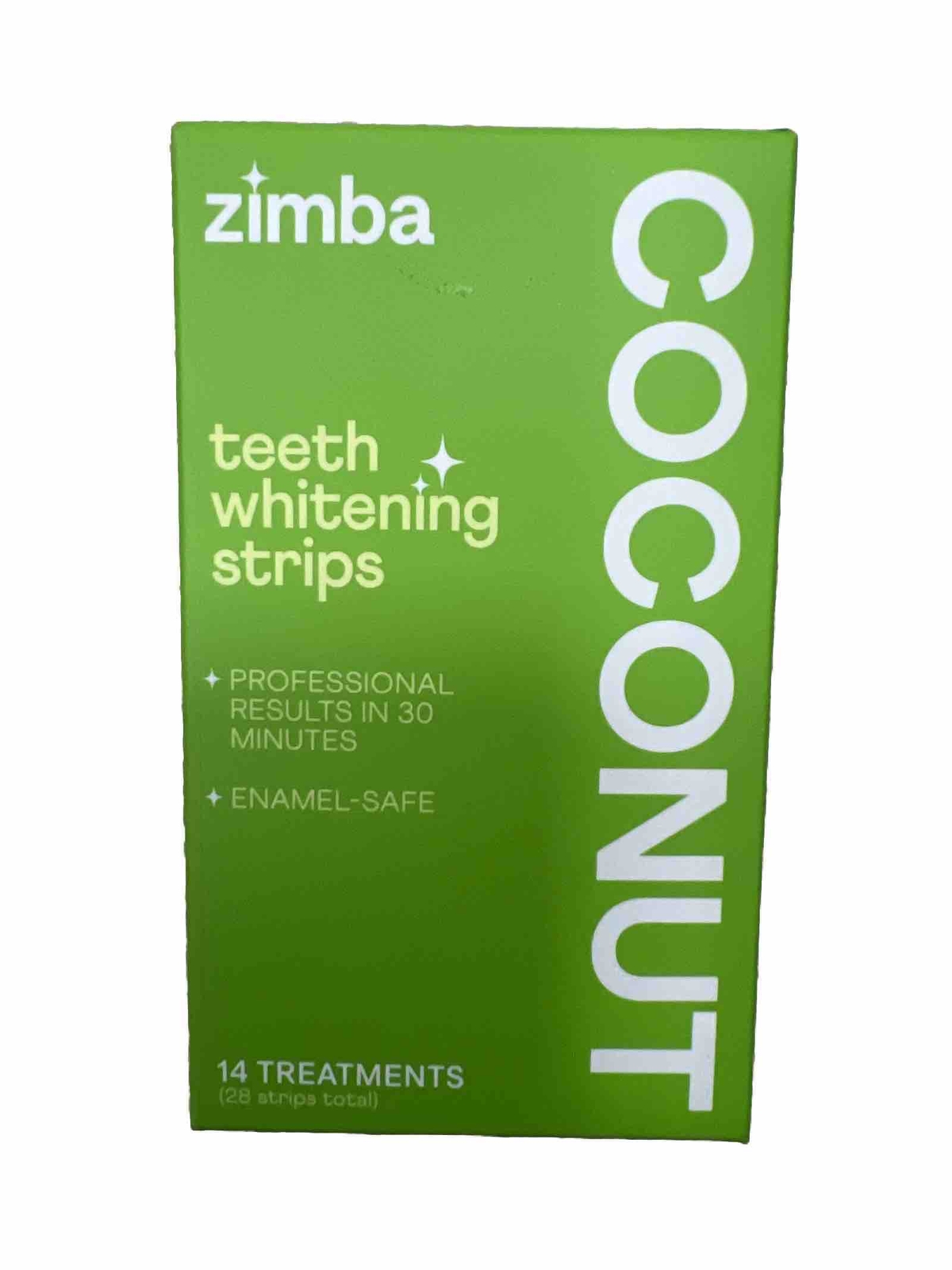 Zimba Teeth Whitening Strips 28 Strips Coconut Flavored SEALED eBay