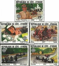 côte d'ivoire 706-710 (édition complète) oblitéré 1981 grand Prix de France
