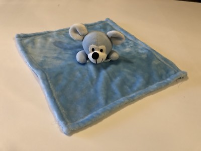 BLUE MOUSE SECURITY BLANKET LOVEY ITEM CODE 12820 TJM LTD   N1