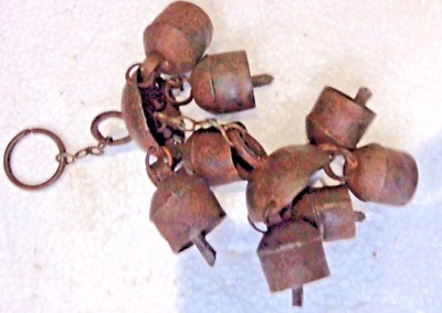 Antique Iron wind bell temple percussion instrument Self blown by Natural Air 8x