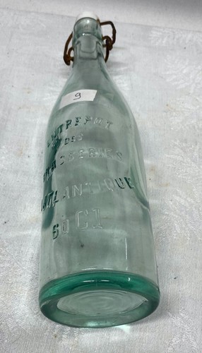 Bouteille de limonade N° 9 ancienne Entrepôt des Brasseries l'Atlantique - Imagen 4 de 4