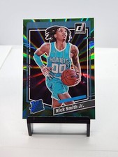 2023-24 Panini Donruss Nick Smith Jr. Rated Rookie Holo Green Laser Charlotte