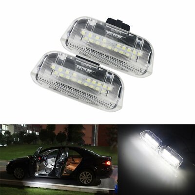 Kit 2 Ampoules LED D'ambiance Blanc Xenon 6000K Pour Audi, VW, Porsche - Facile à Installer !