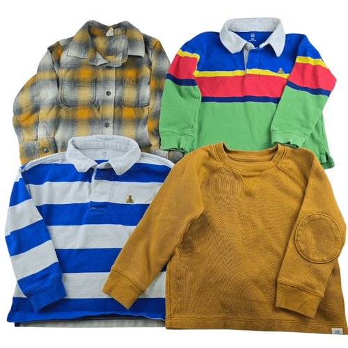 GAP Baby Bundle Of Long Sleeve Shirts Toddler Boy Size 4T