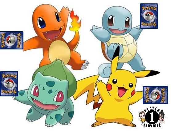 ✨Shiny Kanto Starters , Pikachu, Bulbasaur, Charmander, Squirtle