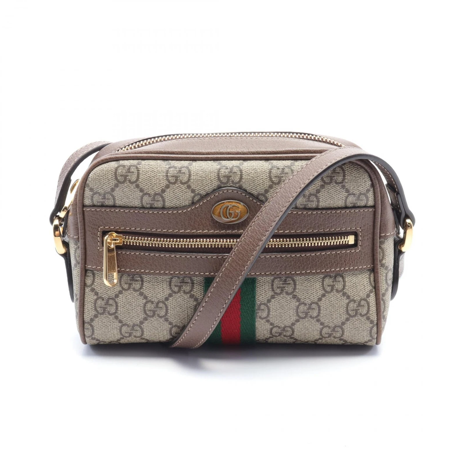 Sac bandoulière GUCCI Ophidia GG Supreme 517350 toile beige marron occasion femme