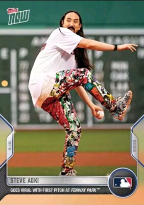 STEVE AOKI  2022 MLB Topps Now Card #191  LlimitedPrint Run 1643  Fenway Park 