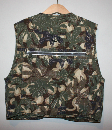 Kids Boys L.L. Bean Camo Green Fishing Ranger Hunting Utility Vest Jacket 6X/7 - Picture 3 of 3