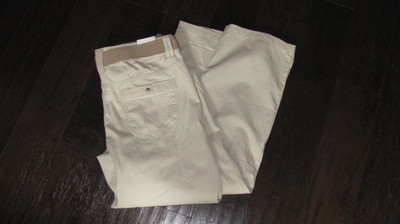 Woman s Sonoma  CONVERTIBLE PANTS  TAN SIZE 12 PETITE WITH TAUPE BELT NWT