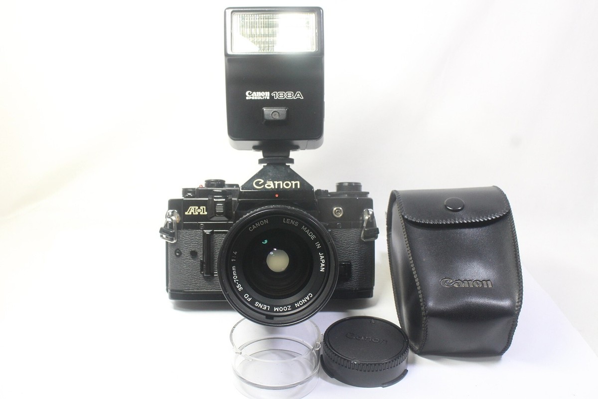 AS IS] Canon AE-1 Film Camera + New FD 35-70mm F/4 Lens +