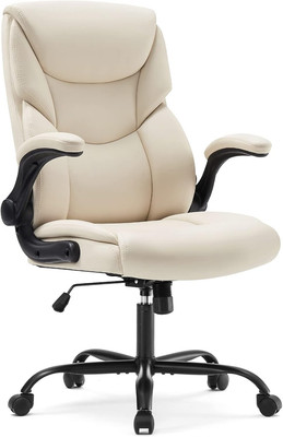Office Chair - Ergonomic Executive Computer Desk Chairs with Adjustable Flip-Up 