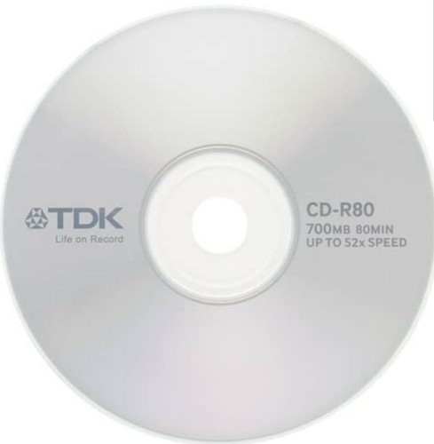 1 x Single Original TDK CD-R80CBA RECORDABLE BLANK MEDIA. Supplied in sleeve.