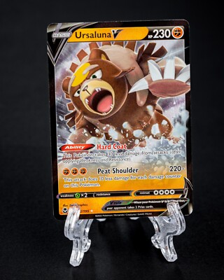 ursaluna v pokemon card value Amazon.com: Ursaluna V 102/195- Silver Tempest - Pokemon Ultra Rare Card