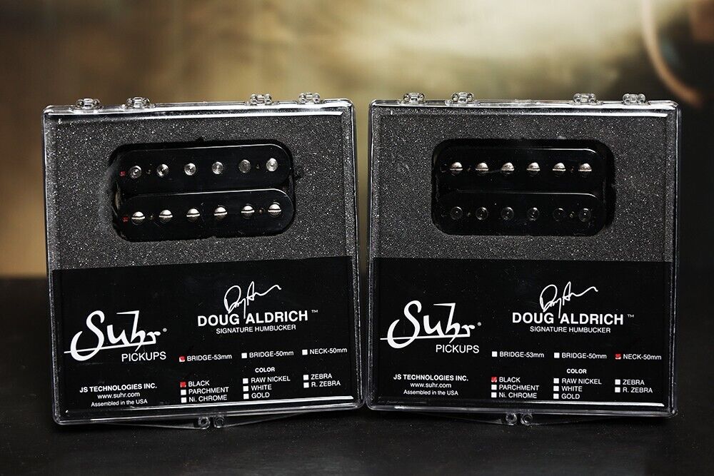 Suhr Doug Aldrich Hot Humbucker Pickup Set BLACK 53mm Bridge / 50mm Neck