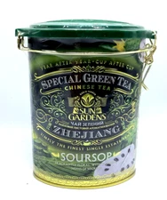 Flavored Green Tea Tropical Fruit Pieces Soursop Flavor Loose Leaf 100g