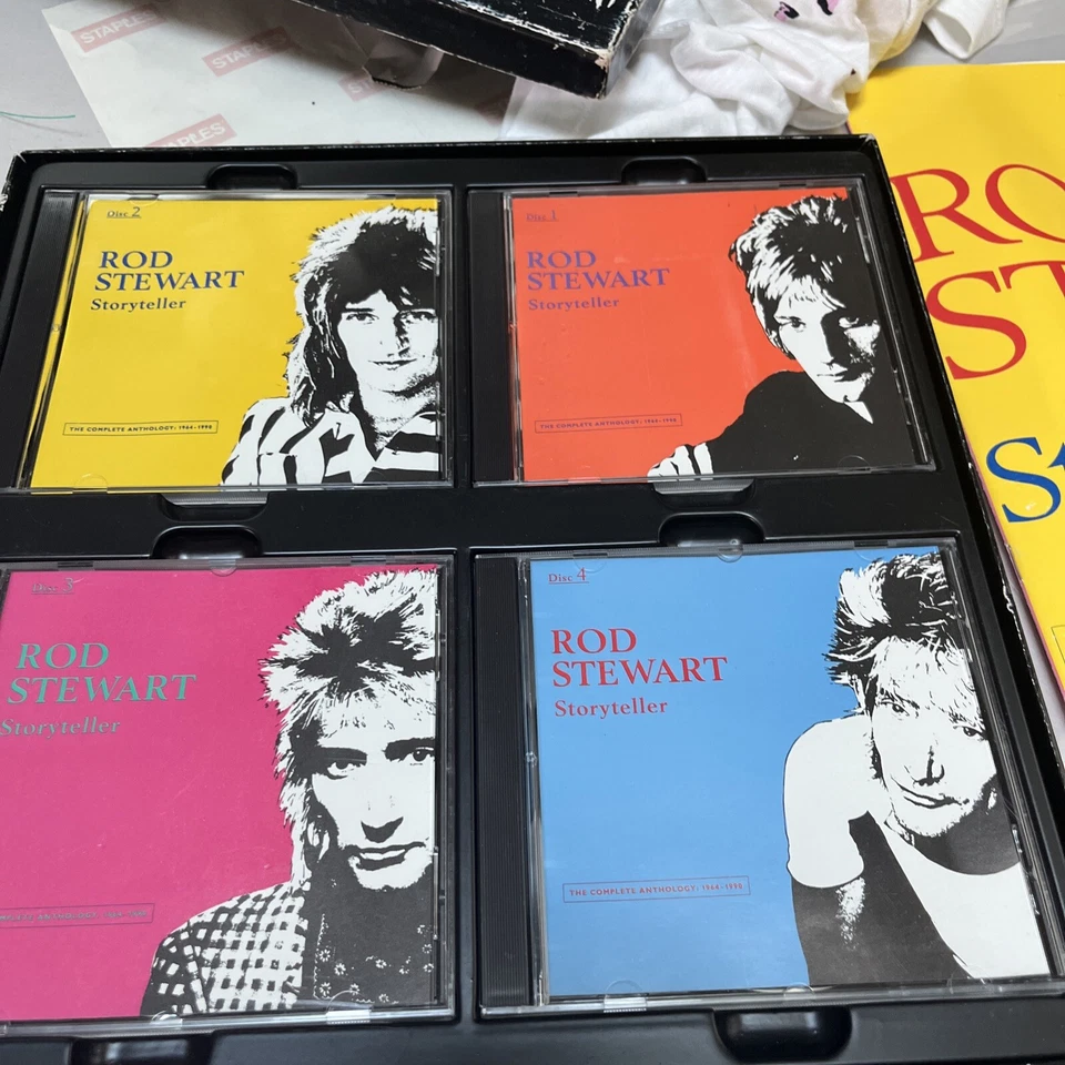 Rod Stewart CD album Box Set 4 Discs Anthology Storyteller Rock And Roll Album - Image 3 of 4