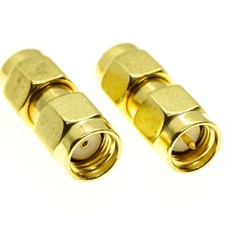RP-SMA Male to SMA Male Plug in series RF Coaxial Adapter Connector