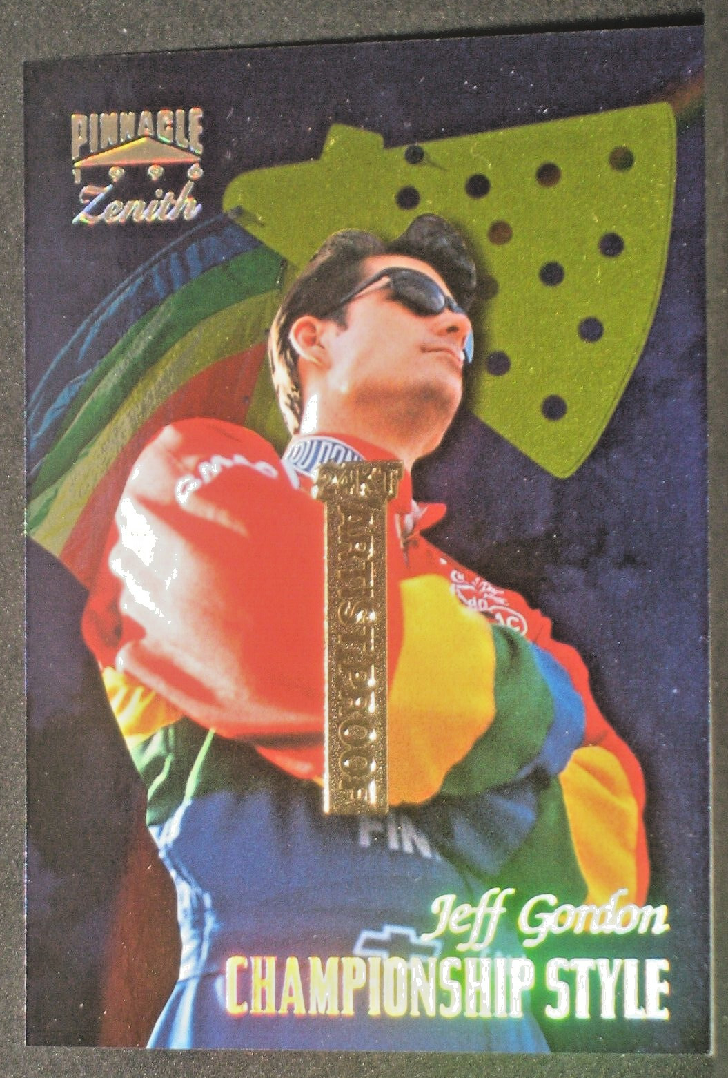 Jeff Gordon 1996 Pinnacle Zenith 24KT Artist Proof Parallel #73 Championship