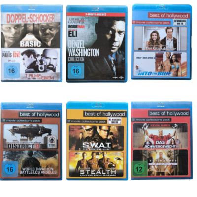      Auswahl Blu-ray Filme Collection (Aktion, Komödien, Thriller usw.)