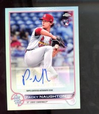 2022 Topps Chrome Update Auto Packy Naughton #AC-PN Rookie Auto RC