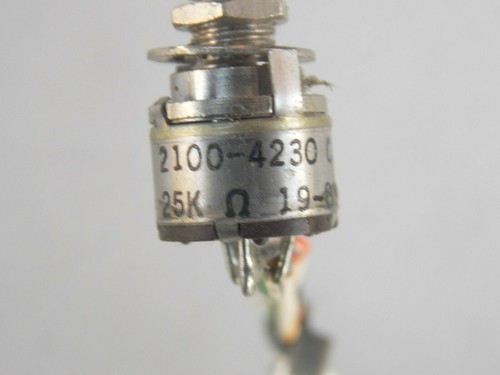 CLAROSTAT 2100-4230 25K OHMS 19-8929 POTENTIOMETER - Picture 3 of 3